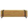 vidaXL Supporto TV Marrone 110 x 30 x 30 cm Legno di teak solido