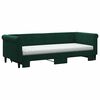 vidaXL Divano Letto Estraibile Materassi Verde Scuro 80x200 Velluto