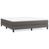 vidaXL Struttura Letto a Rete a Molle Grigio 160x200 cm in Similpelle