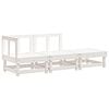 vidaXL Unit&agrave; Divano Sezionale 3 posto Solid pine wood Pino bianco