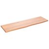 vidaXL Ripiano Muro Marrone Chiaro 100x30x2cm Massello Rovere Trattato