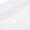 vidaXL Lavabo da Incasso 800x460x130 mm in SMC Bianco