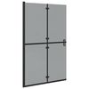 vidaXL Parete doccia walk-in Nero 120 x 6,5 x 190 cm