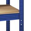 vidaXL Mensola Angolare 5 Strati Blu in Acciaio e Legno Multistrato