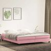 vidaXL Letto a Molle senza Materasso Rosa 200x210 cm in Velluto