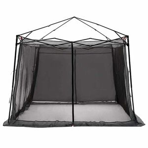 vidaXL Tenda interna Grigio e arancione 303 x 303 x 196 cm taffet&agrave;