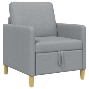 vidaXL Divano con Storage Grigio Chiaro 72 x 78 x 87 cm Poliestere