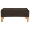 vidaXL Divano Letto 2 Posti 2 Cuscini Poggiapiedi Marrone inTessuto