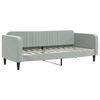 vidaXL Divano Letto con Letto Estraibile Grigio Chiaro 80x200 Velluto