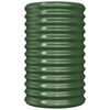 vidaXL Vaso da Giardino Acciaio Zincato 40x40x68 cm Verde
