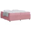 vidaXL Struttura del letto Rosa 200 x 200 cm Tessuto