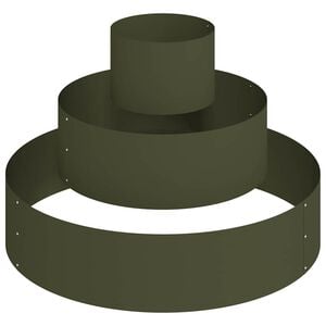 vidaXL Vaso da giardino Verde oliva 90 x 90 x 20 cm