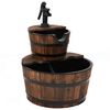 vidaXL Fontana d'Acqua con Pompa 44,5x44,5x58 cm Legno Massello Abete