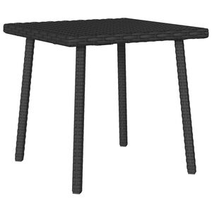 vidaXL Tavolino da Giardino Rettangolare Nero 40x40x37 cm Polyrattan