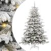 vidaXL Albero di Natale Artificiale con Rami Pieghevoli Bianco 210 cm