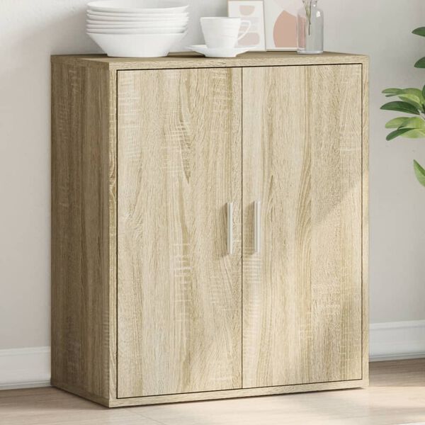 vidaXL Credenza Rovere Sonoma 79x38x80 cm in Legno Multistrato