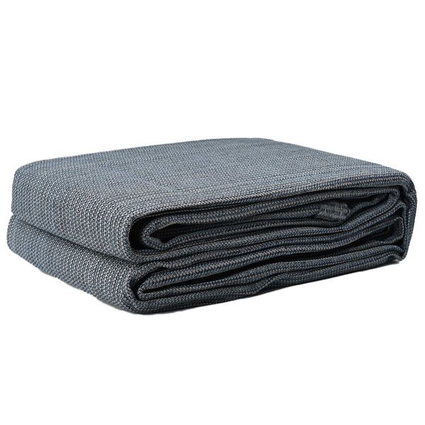 vidaXL Tappeto da Tenda Blu e Grigio 200 x 250 cm Polietilene