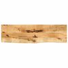 vidaXL Piano Tavolo 110x40x3,8 cm Bordi Vivi Legno di Mango Grezzo