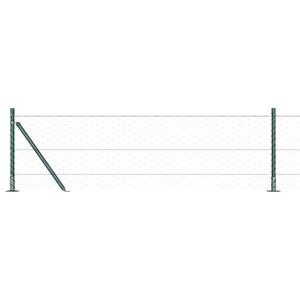 vidaXL Recinzione esagonale con base in cemento 50 x 0,6 m Verde Rete