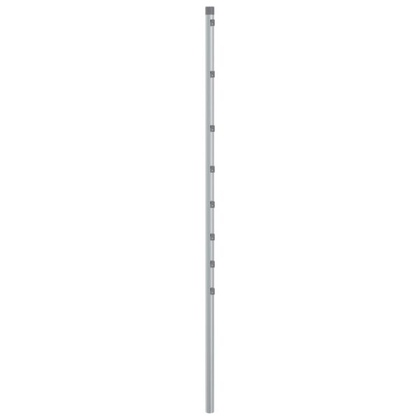 vidaXL Pali per Recinzione 15 pz Argento 150 cm in Acciaio Zincato