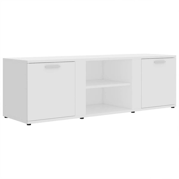 vidaXL Mobile Porta TV Bianco 120x34x37 cm in Legno Multistrato