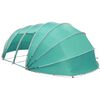 vidaXL Tenda da piscina a cupola 640 x 432 x 205 cm Verde Mare
