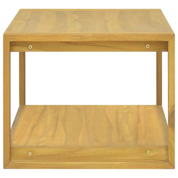 vidaXL Mobile da Bagno a Parete 110x45x35 cm in Legno Massello di Teak