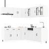 vidaXL Set Mobili da Cucina 11 pz Kalmar Bianchi Legno Multistrato