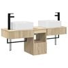 vidaXL Set di Armadi da Bagno 3 pz Rovere Sonoma 53 x 35 x 39 cm