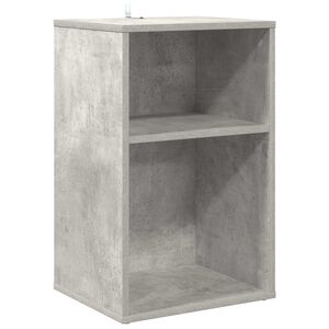 vidaXL Mobile porta vinili Grigio Cemento 38 x 33 x 61 cm