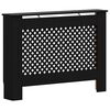 vidaXL Copertura per Radiatore Nera 112x19x81,5 cm in MDF