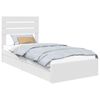 vidaXL Letto con Contenitore Bianco 75 x 190 cm Legno multistrato