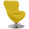 vidaXL Poltrona uovo Giallo 63 x 73 x 90 cm Velluto