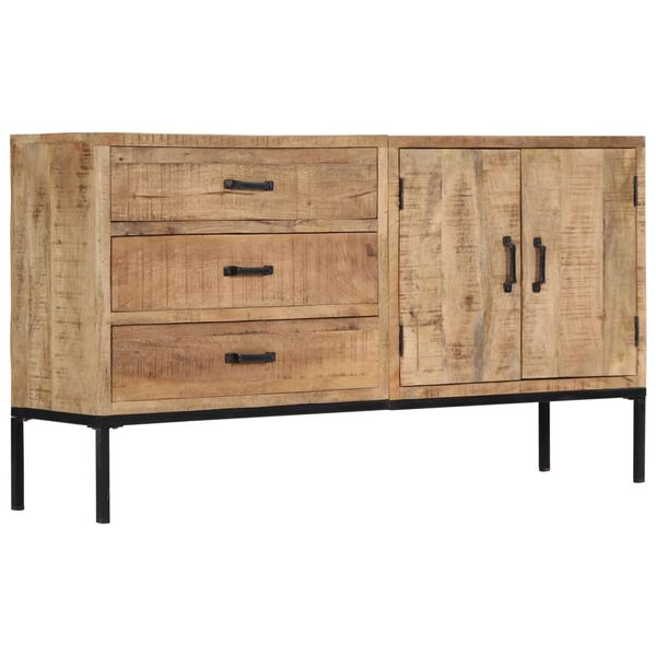 vidaXL Credenza 140x35x75 cm in Legno Massello di Mango