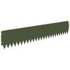 vidaXL Bordura per Prato 10 pcs 103 x 20 cm Acciaio Verde Oliva