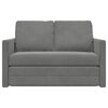 vidaXL Divano Letto da Terra 2 in 1 Grigio Scuro 122x204x55 cm Velluto