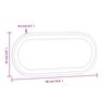 vidaXL Specchio da Bagno LED 60x25 cm Ovale