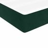 vidaXL Giroletto a Molle con Materasso Verde Scuro 200x200 cm Velluto