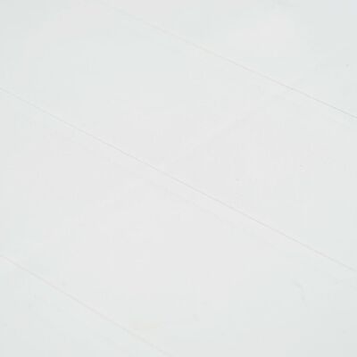 vidaXL Tavolo da Giardino Bianco 220x90x72 cm in Plastica Stile Rattan