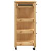 vidaXL Carrello da Cucina MONZA 84x40x88,5 cm in Legno Massello di Pino