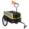 vidaXL Rimorchio per Bici e Carrello XXL 2 in 1 Giallo Grigio e Nero