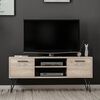 Homemania Mobile TV Almira 120x35x50 cm Legno e Nero