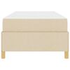 vidaXL Struttura del letto con materasso Crema 80 x 200 cm Tessuto