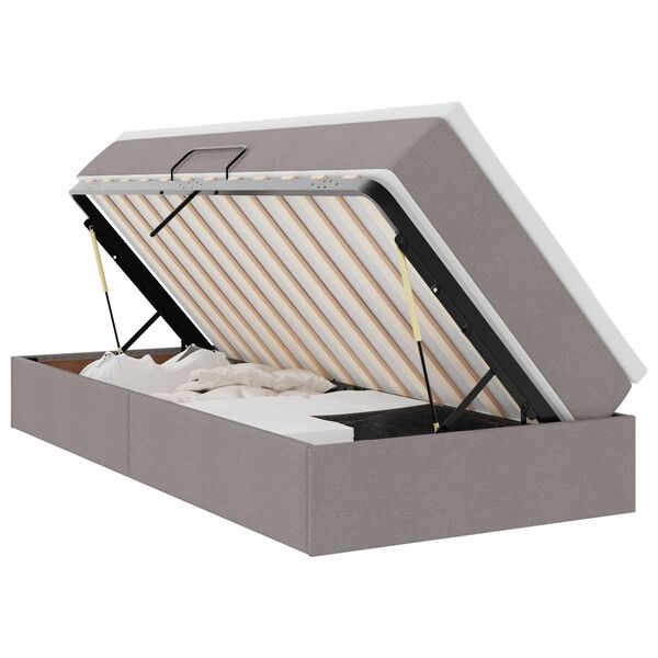 vidaXL Letto con contenitore e materasso Talpa 90 x 190 cm Poliestere