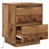 vidaXL Armadio da Notte 2 pcs Legno vecchio 39 x 34,5 x 50 cm