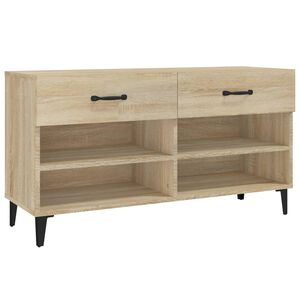vidaXL Scarpiera Rovere Sonoma 102x35x55 cm in Legno Multistrato