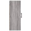vidaXL Mobile a Parete Grigio Sonoma 34,5x34x90 cm