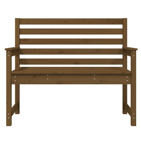 vidaXL Panca da Giardino Ambra 109x48x91,5 cm Legno Massello di Pino