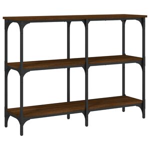 vidaXL Tavolino Consolle Rovere Marrone 100x29x75 cm Legno Multistrato