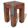 vidaXL Sgabello in Legno Massello di Teak e Resina